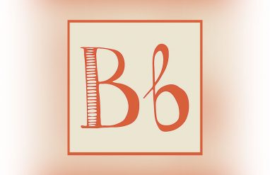 letter b, cursive