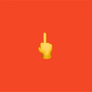 middle finger emoticon text