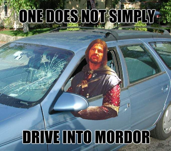boromir lord of the rings one does not simply