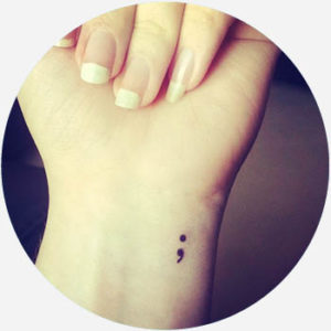 What Does a Semicolon Tattoo Mean Symbolism and Everything You Need To  Know  Saved Tattoo