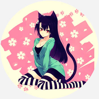 Wallpaper : anime girls, cat girl, cat ears, cat tail, collar 1500x2071 -  dundun0o - 2186411 - HD Wallpapers - WallHere