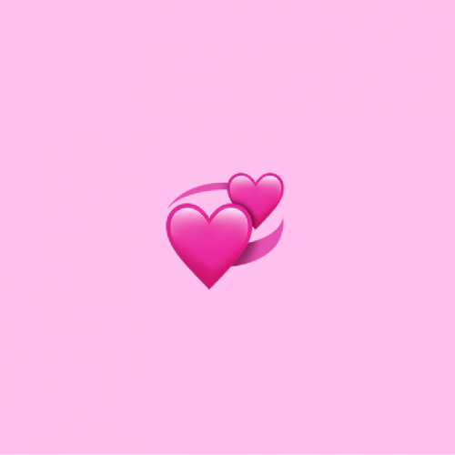 two hearts emoji meaning