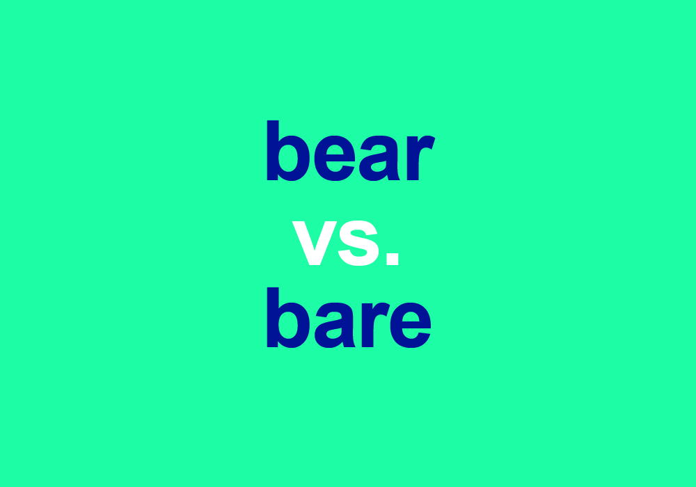 Bear with me vs. bare with me explained - Writer