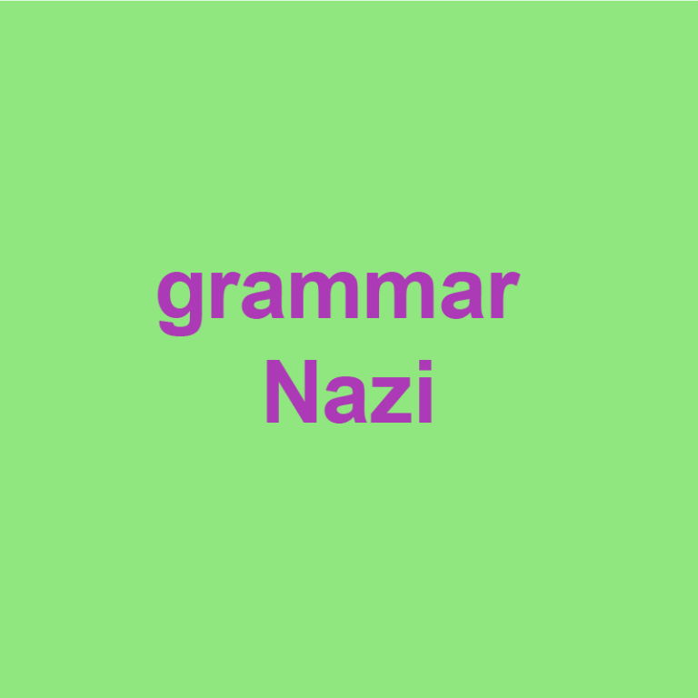 Grammar Nazi Meaning Pop Culture By 4421