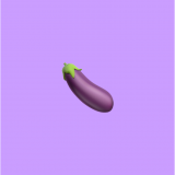 eggplant emoji pillow