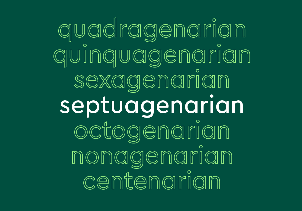 Quadragenarian Octogenarian And Other Decade Age Names