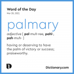 Word Of The Day Palmary Dictionary Com