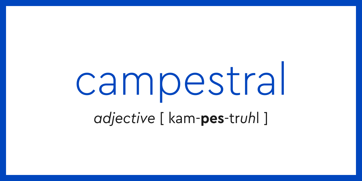 Word Of The Day Campestral Dictionary Com