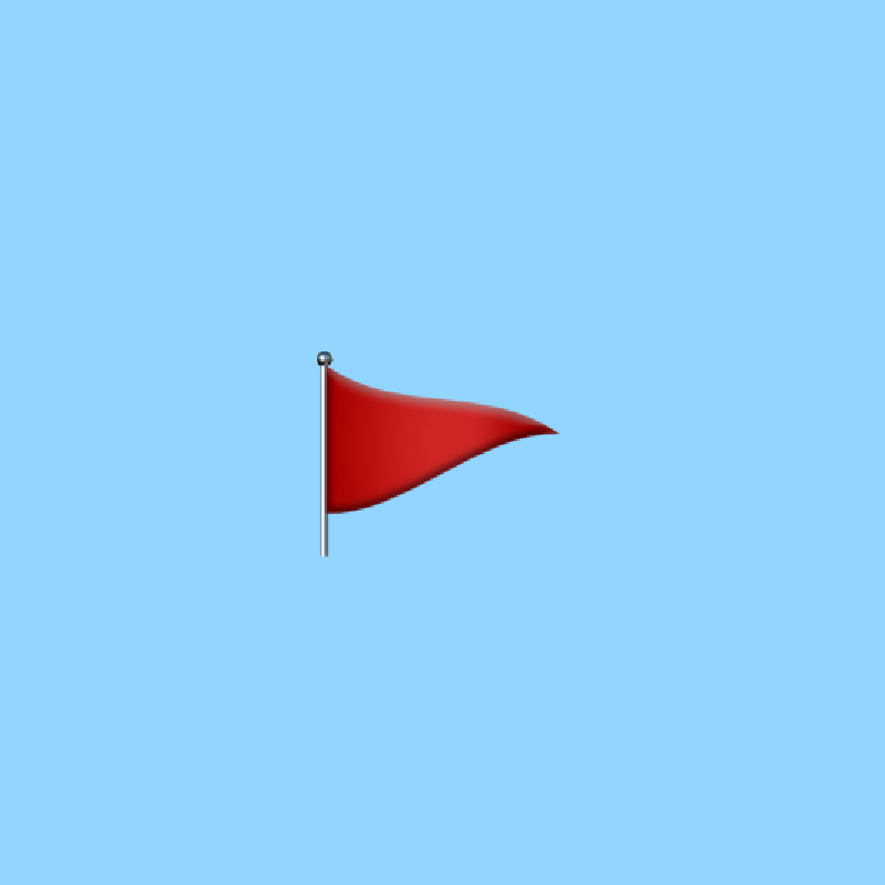 🚩 Red Flag emoji Meaning