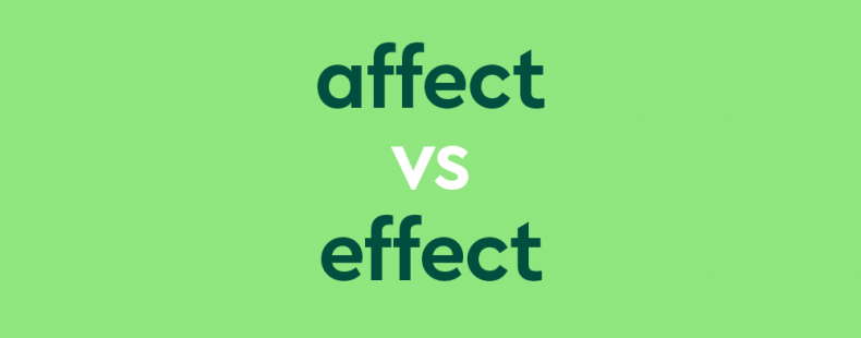 affect v effect checker
