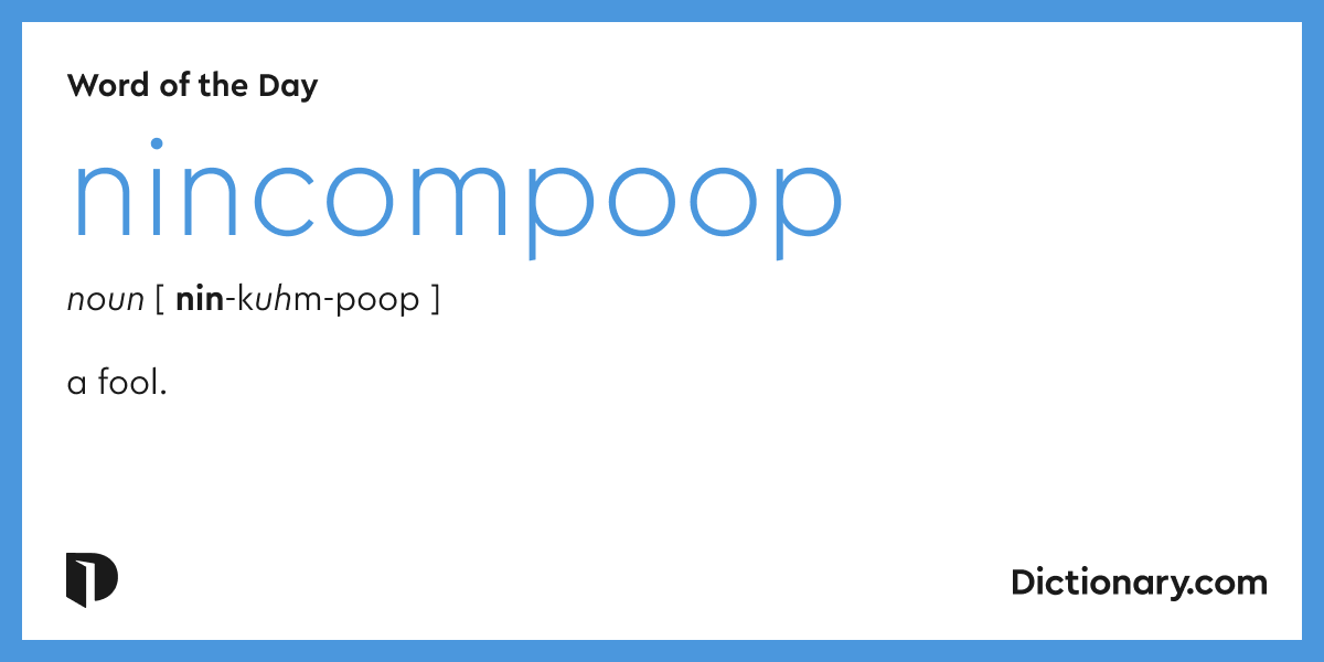 Pirate Word of the Day – Nincompoop