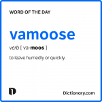 Word of the Day - vamoose